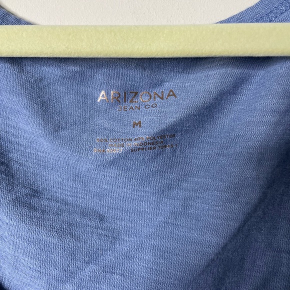 Arizona Blue Puff Sleeve Shirt Medium - Picture 2 of 3